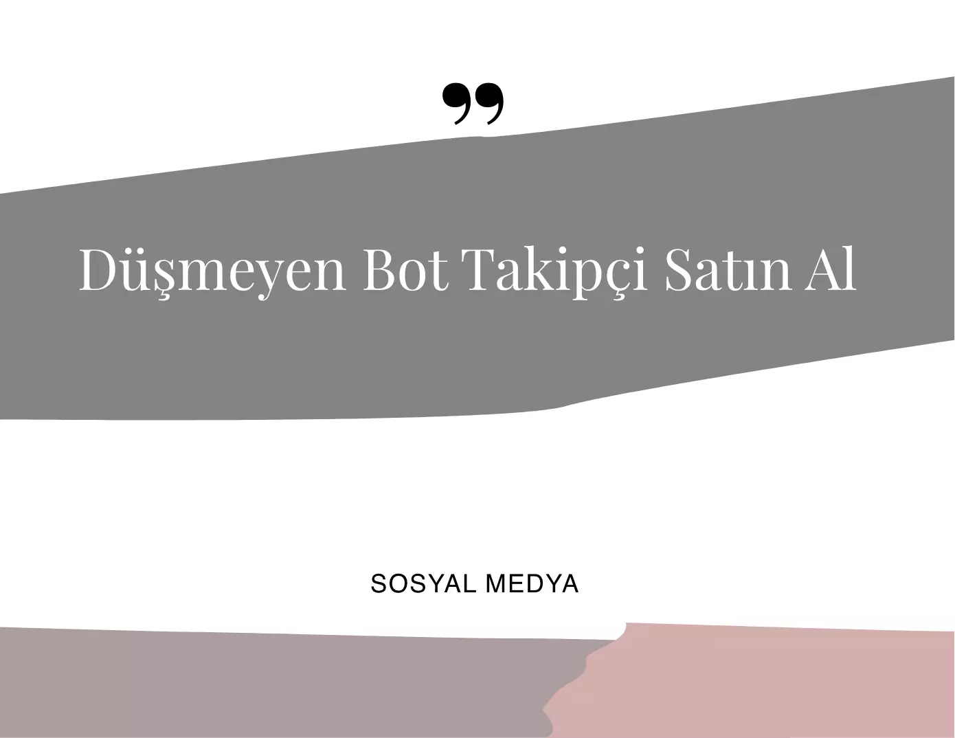 Düşmeyen Bot Takipçi Satın Almak