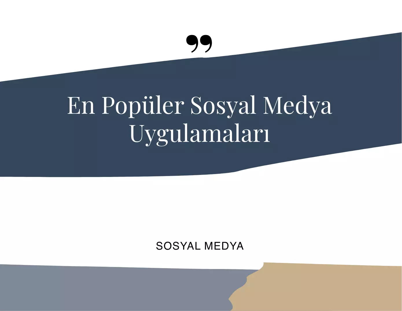 En Popüler Sosyal Medya Uygulamaları