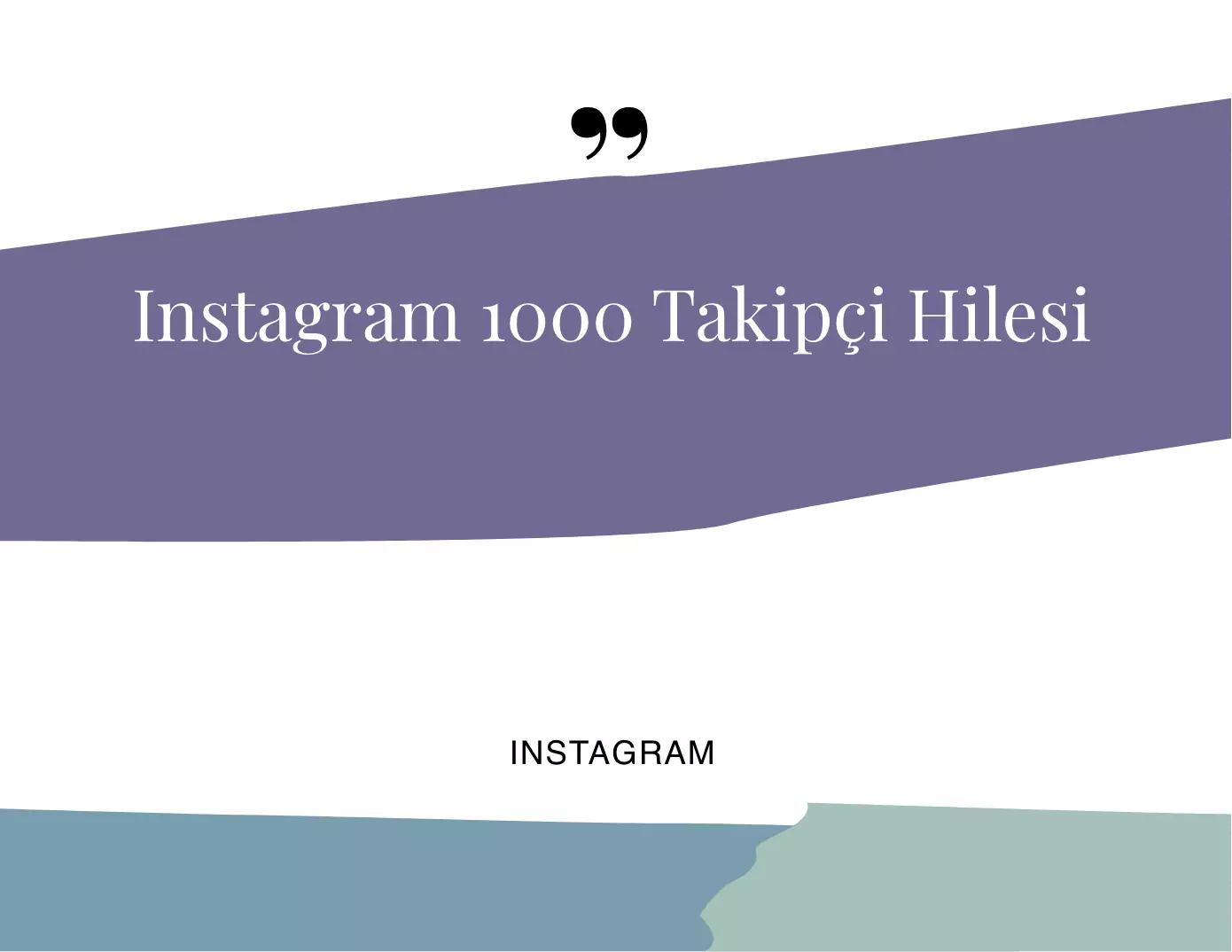 Instagram 1000 Takipçi Hilesi