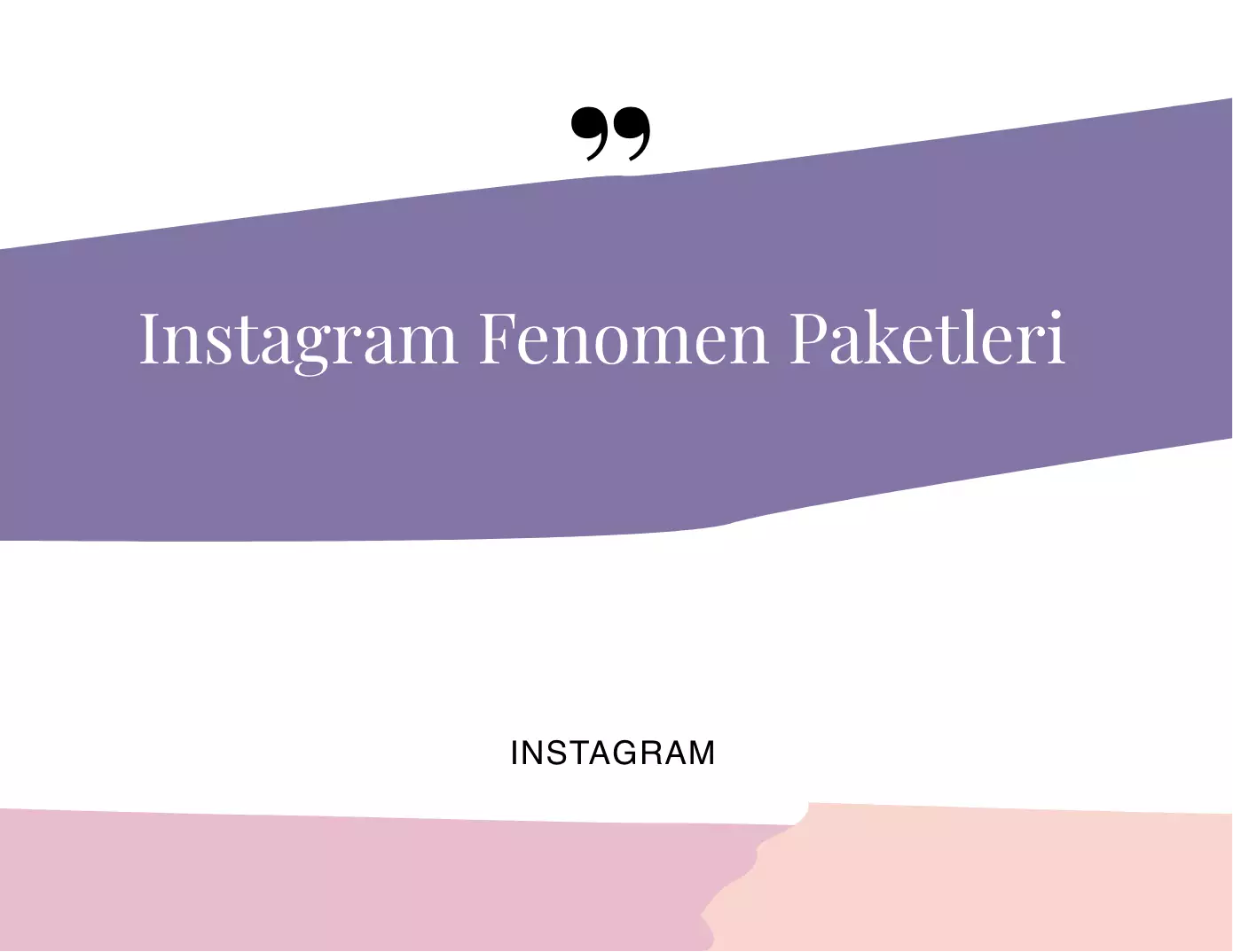 Instagram Fenomen Paketleri