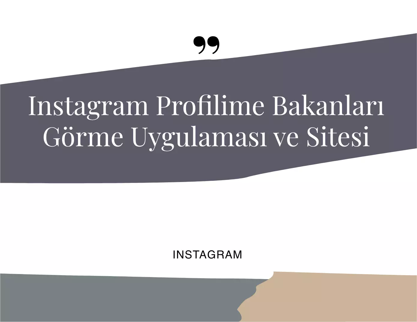 Instagram Profilime Bakanları Görme Uygulaması