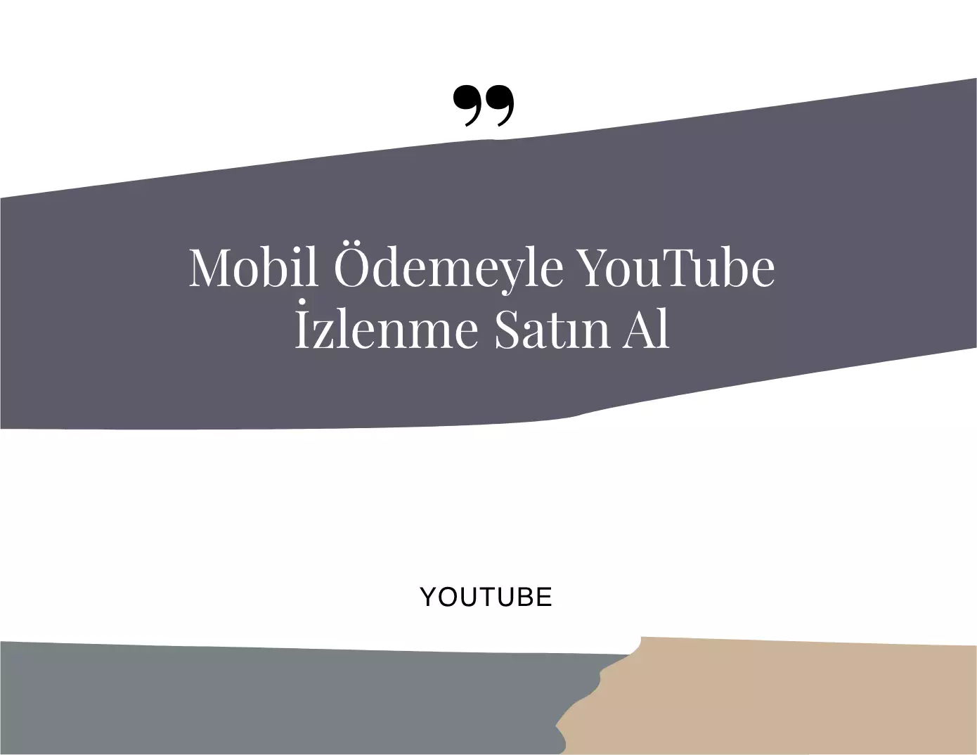 Mobil Ödemeyle YouTube İzlenme Satın Al