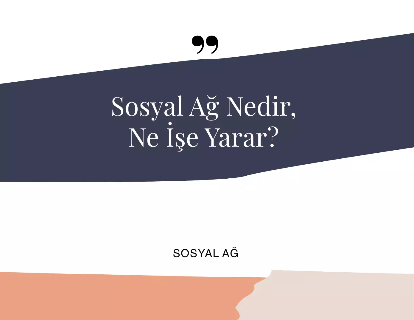 Sosyal Ağ Nedir, Ne İşe Yarar?