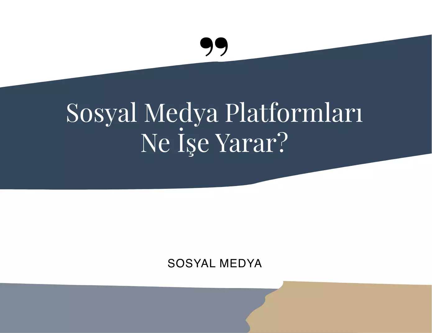 Sosyal Medya Platformları Ne İşe Yarar?