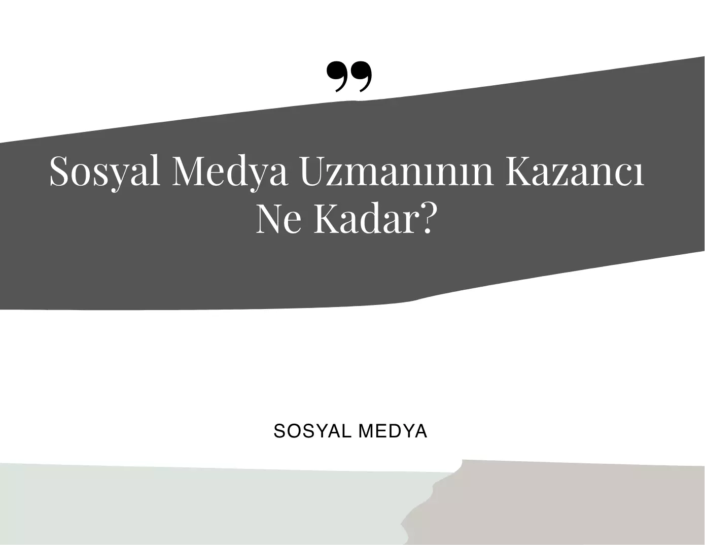 Sosyal Medya Uzmanının Kazancı Ne Kadar?