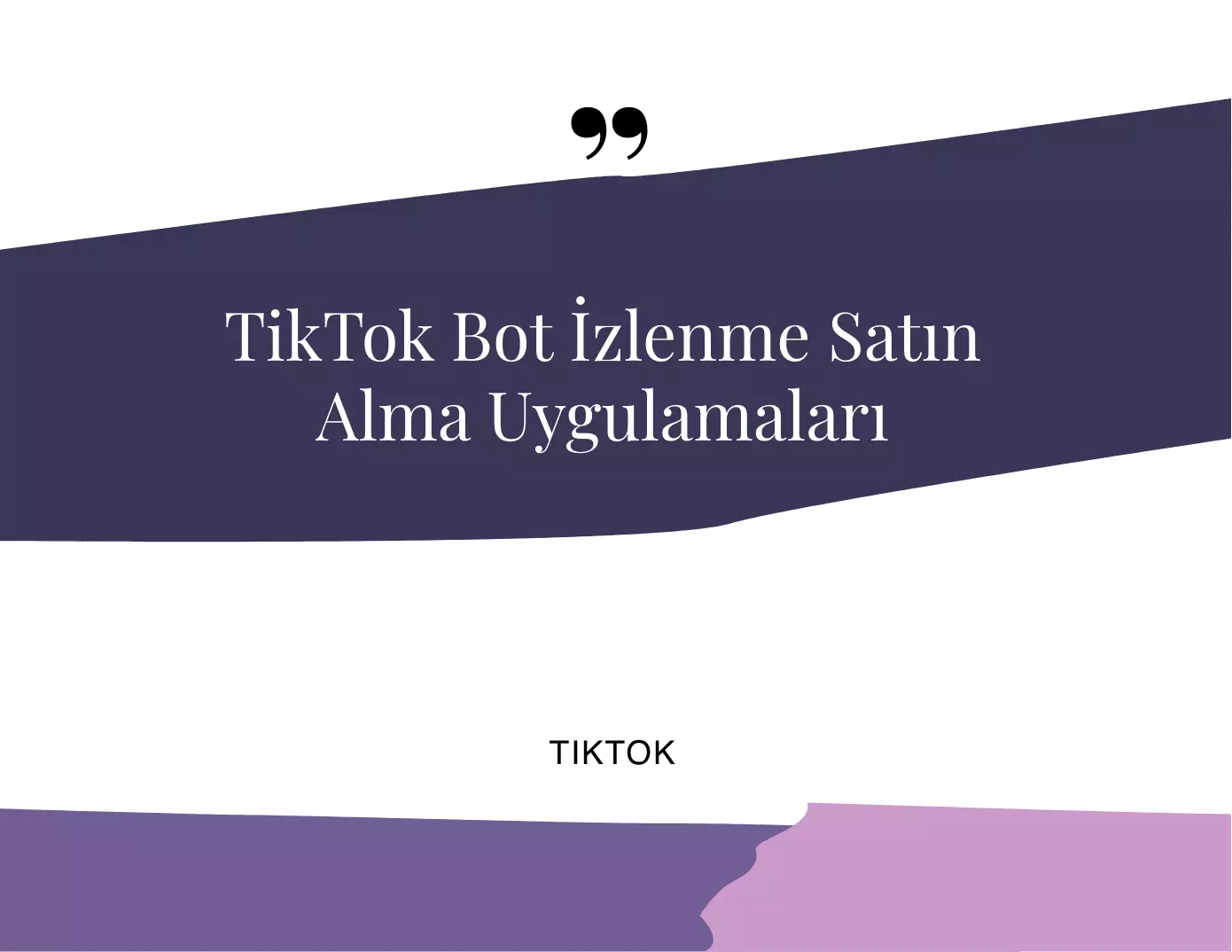 TikTok Bot İzlenme Satın Alma Uygulamaları