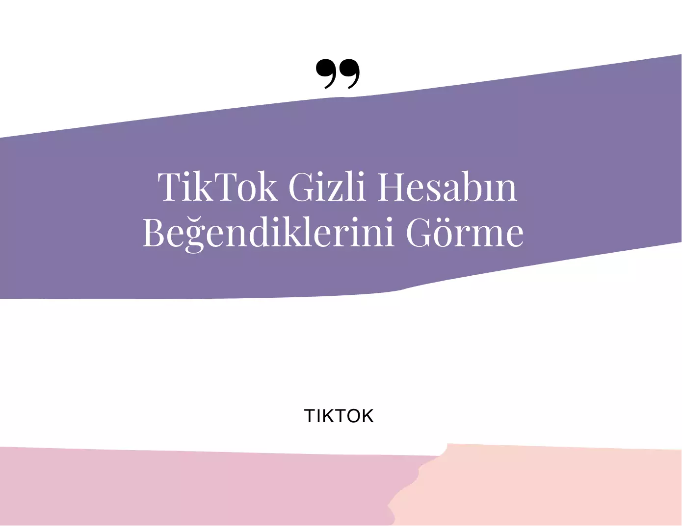 TikTok Gizli Hesabın Beğendiklerini Görme