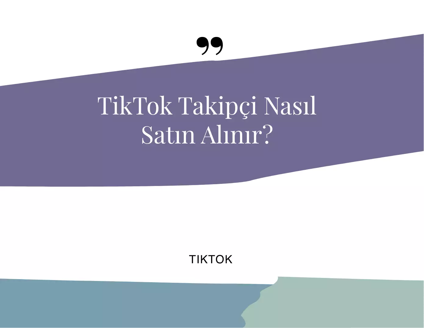 TikTok Takipçi Nasıl Satın Alınır?