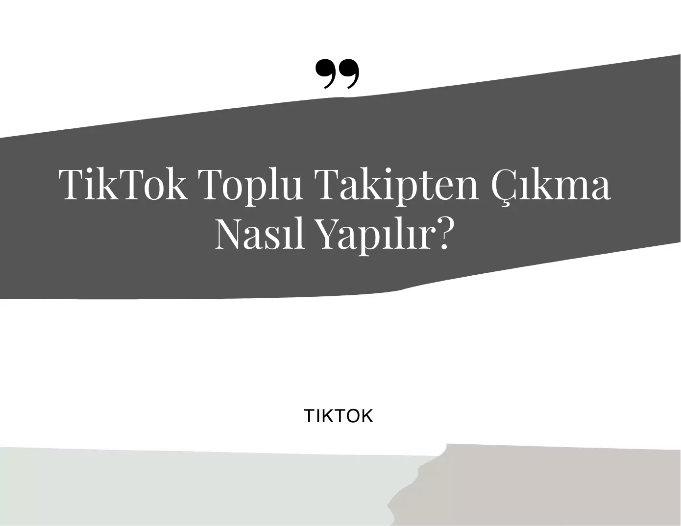 TikTok Toplu Takipten Çıkma Nasıl Yapılır?