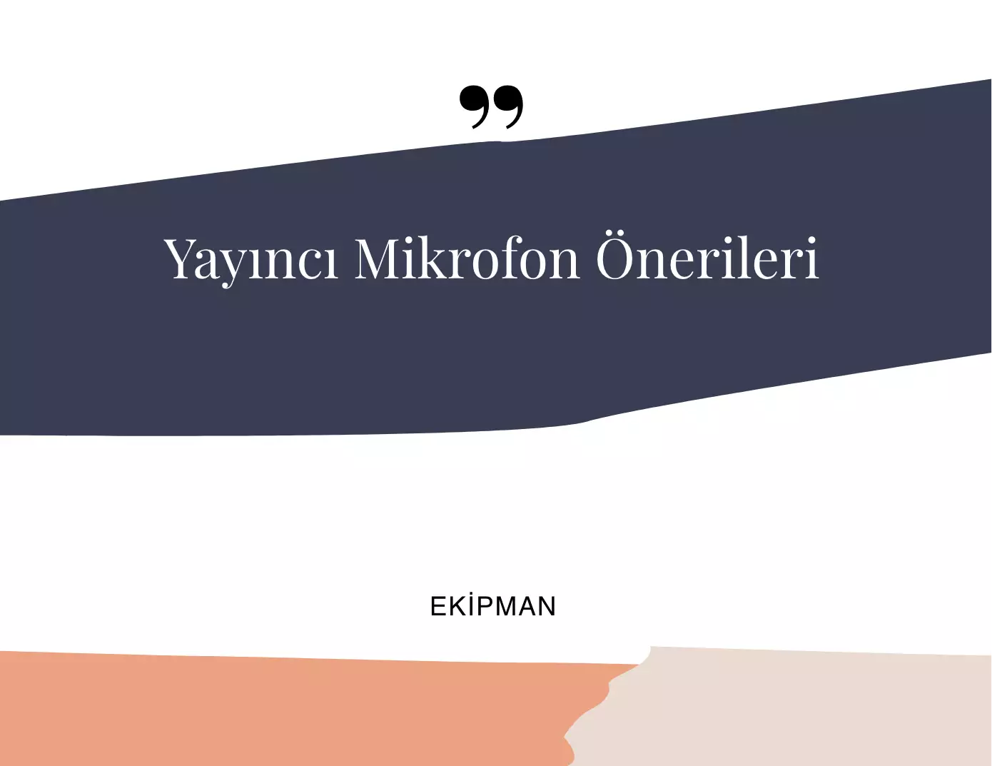 Yayıncı Mikrofon Önerisi