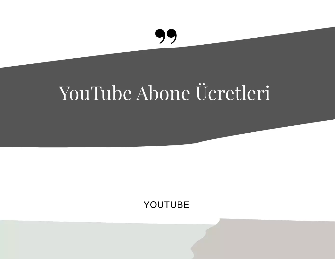 Youtube Abone Ücretleri